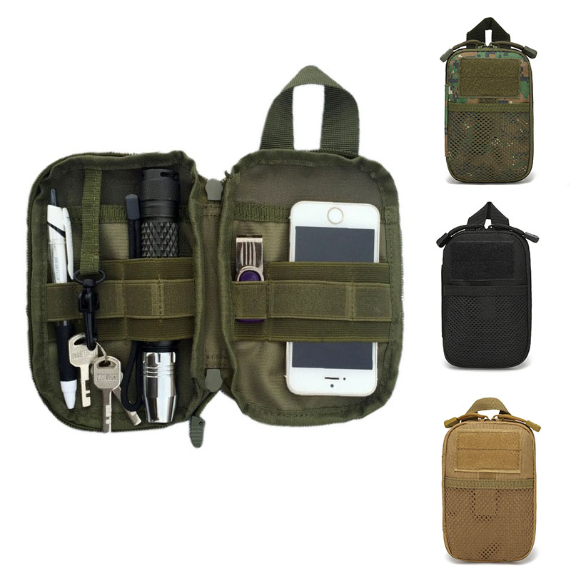 First Aid Kit Camping - 2026 タクティカル EDC モールポーチポータブル小型医療ウエストパック屋外救急バッグ電話ケースホルダーキャンプハントアクセサリー