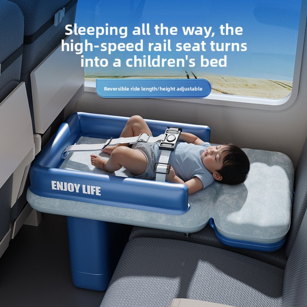 Inflatable Mattress - 幼児用エアプレーンベッド＆カーシートエクステンダー、ポータブルキッズトラベルマットレス（飛行機やロードトリップでの睡眠用クッション）