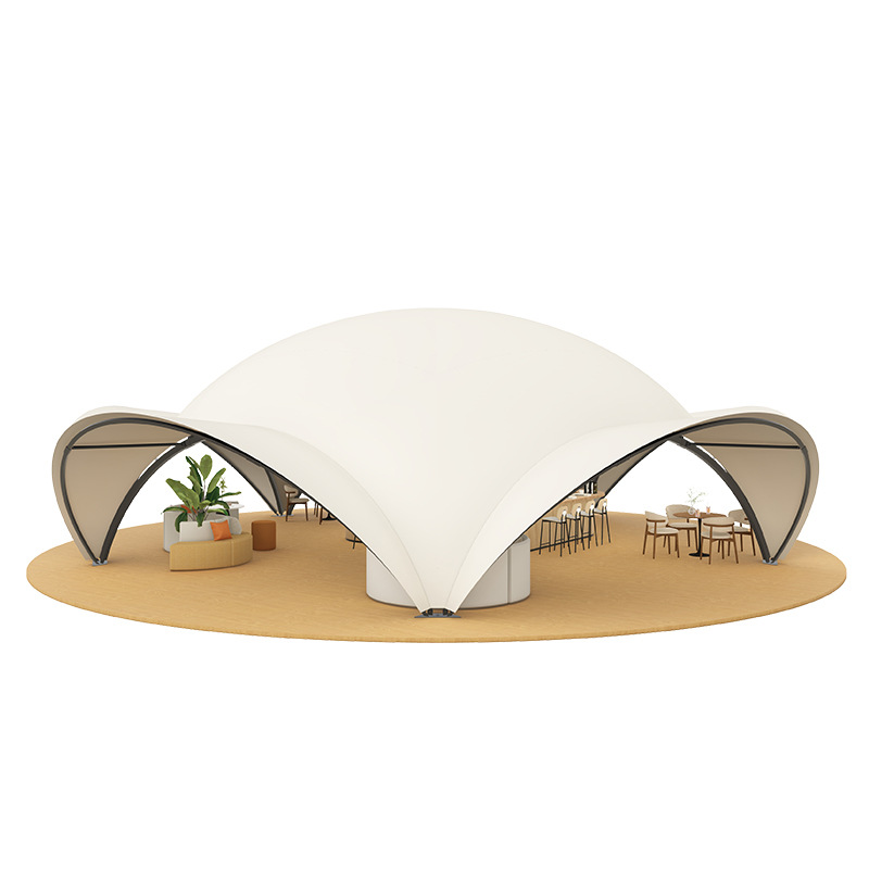 Outdoor Camping Exhibition - 屋外テント大型クラウドキャノピー展示用シェーディングセットアップテント、屋外キャンプパーティー