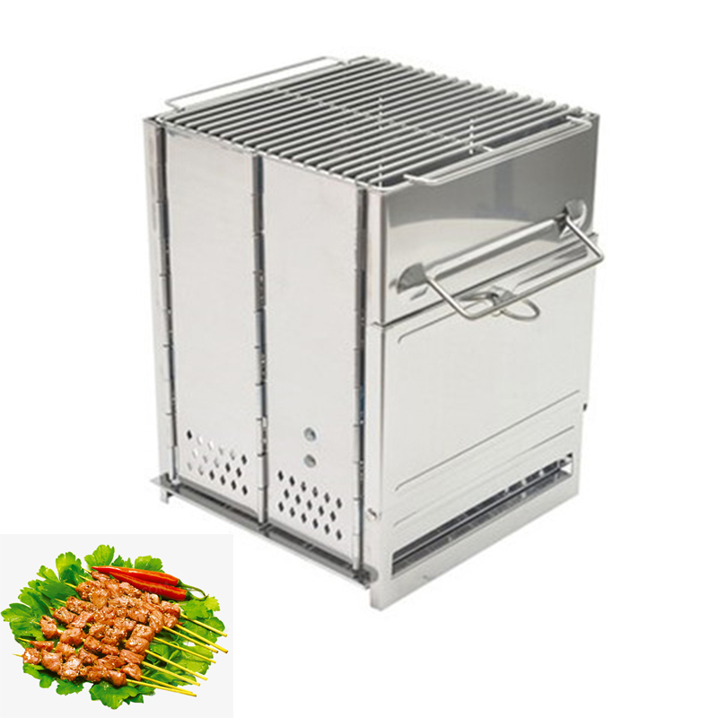 Cooking Outdoor Camping - ウッドストーブ アウトドア キャンプ用品 分解可能なポータブルピクニックストーブ クロスボーダー クッキングガーナーアクセサリー