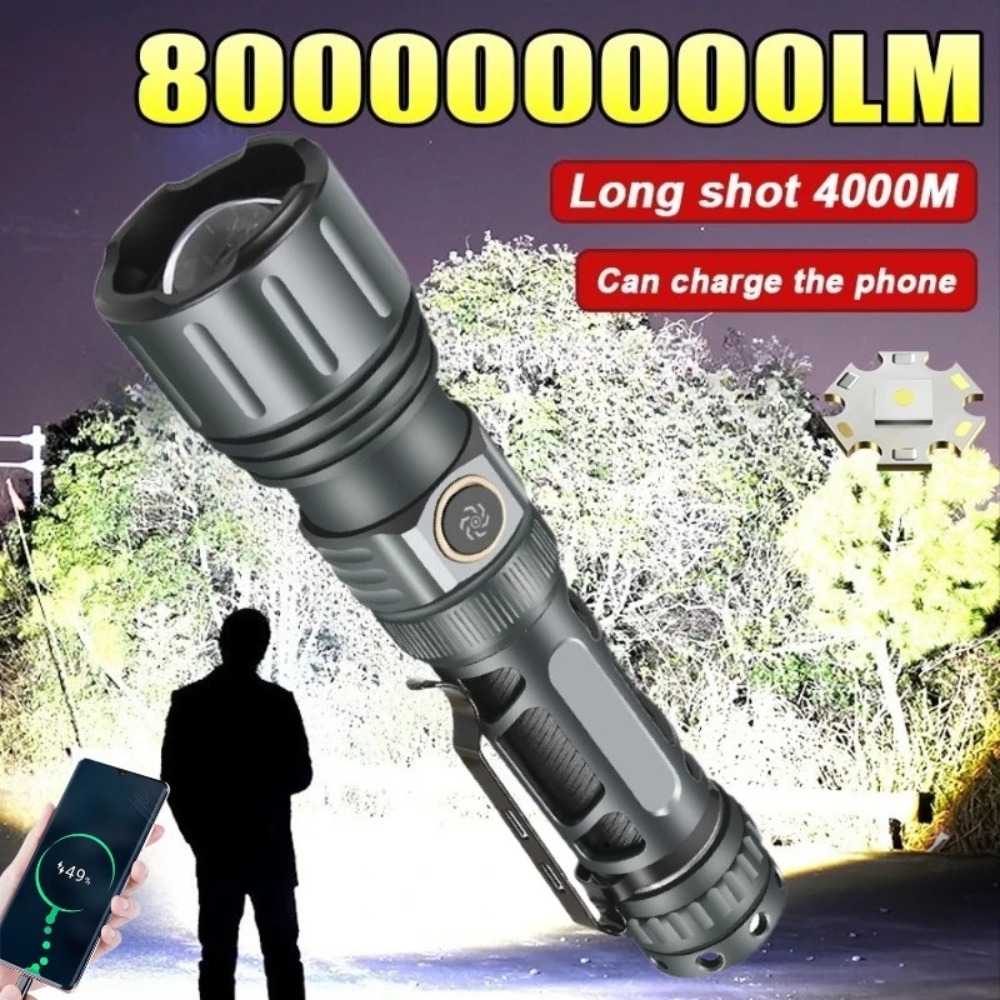 Outdoor Camping Lamp - 超高輝度懐中電灯ポータブル充電式 LED ランプ戦術的なキャンプランタン防水屋外ライト釣り用