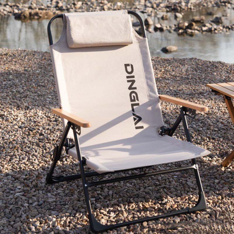 Outdoor Camping Loveseat - 屋外折りたたみ椅子ポータブルキャンプリクライニングチェア角度調整可能取り外し可能な枕付きハイバックレスト釣り椅子