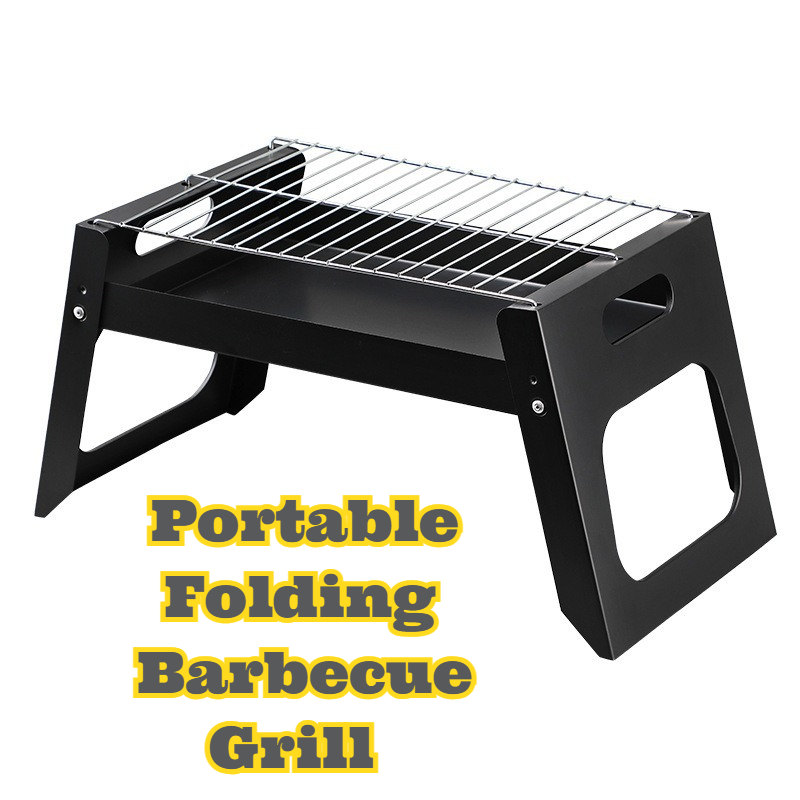 Cooking Outdoor Camping - ポータブル炭火バーベキューグリル 折りたたみ式 コンパクト アウトドア調理ストーブ キャンプ 裏庭