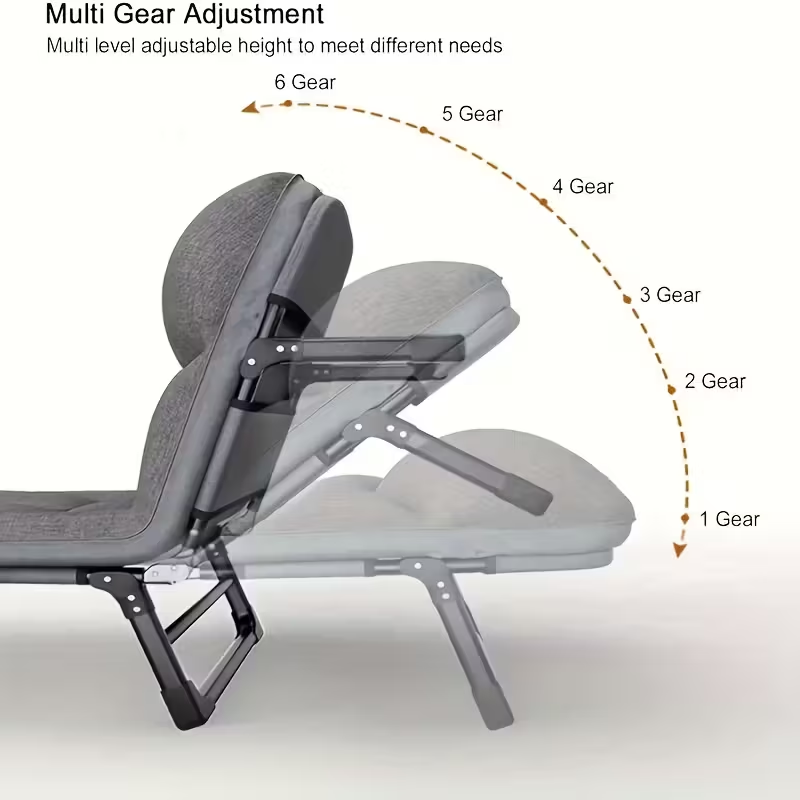 ポータブル折りたたみキャンプ用簡易ベッド、調節可能なリクライ - Outdoor Camping Cot のレビューと価格