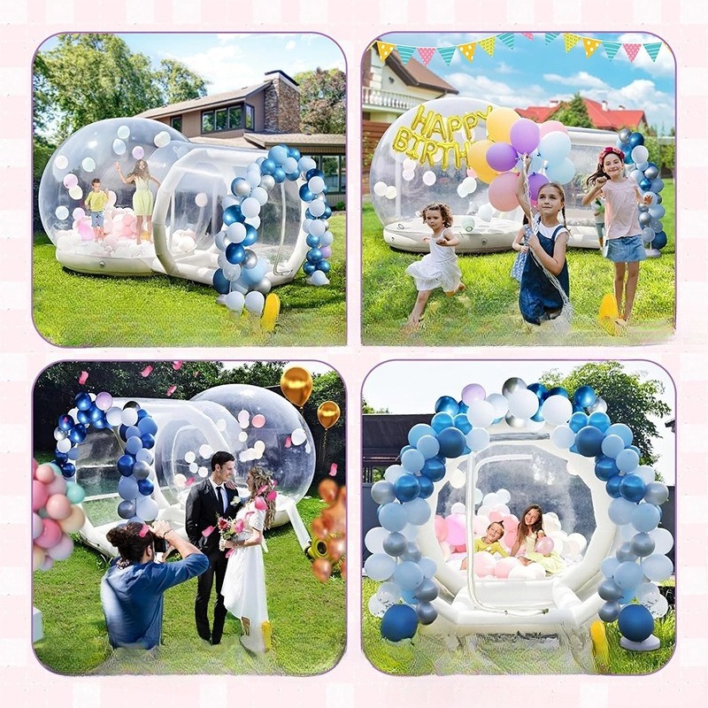 防水球形展示テント屋外キャンプ用透明ドームスタートランポリン - Outdoor Camping Exhibition のレビューと価格