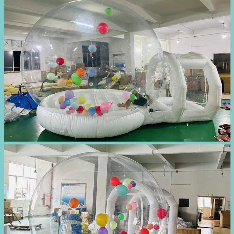 防水球形展示テント屋外キャンプ用透明ドームスタートランポリン - Outdoor Camping Exhibition のレビューと価格