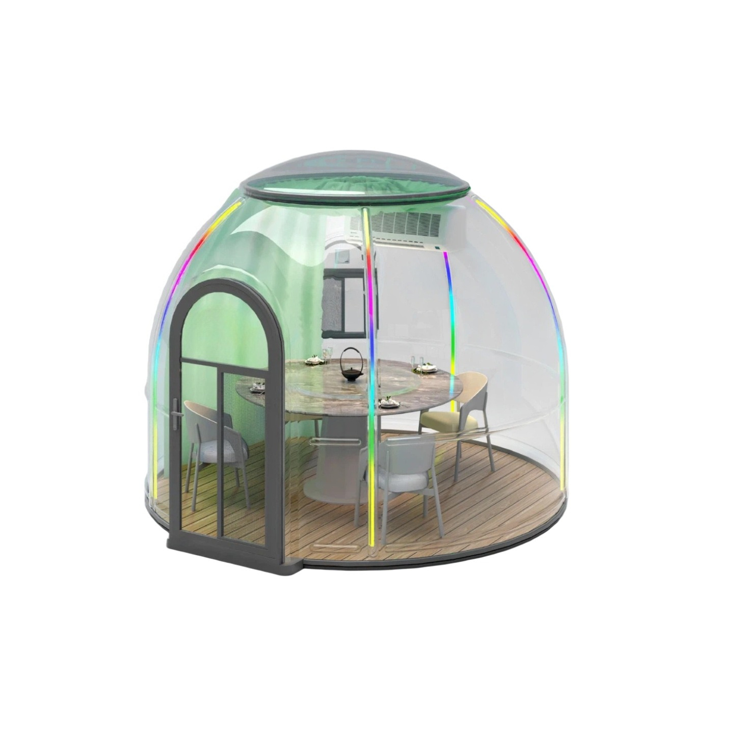 透明ドーム型バブルハウス、屋外グランピングキャンプテント、庭 - Outdoor Camping Exhibition のレビューと価格