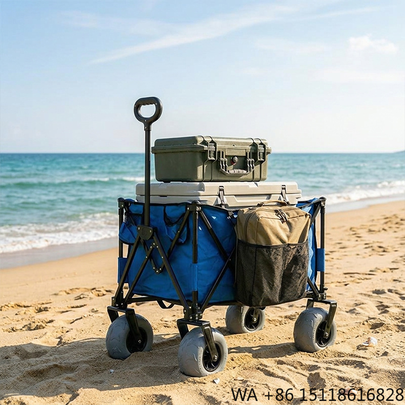 折りたたみ式メタルビーチワゴン、クイックリリーススイベルバル - Outdoor Camping Table のレビューと価格