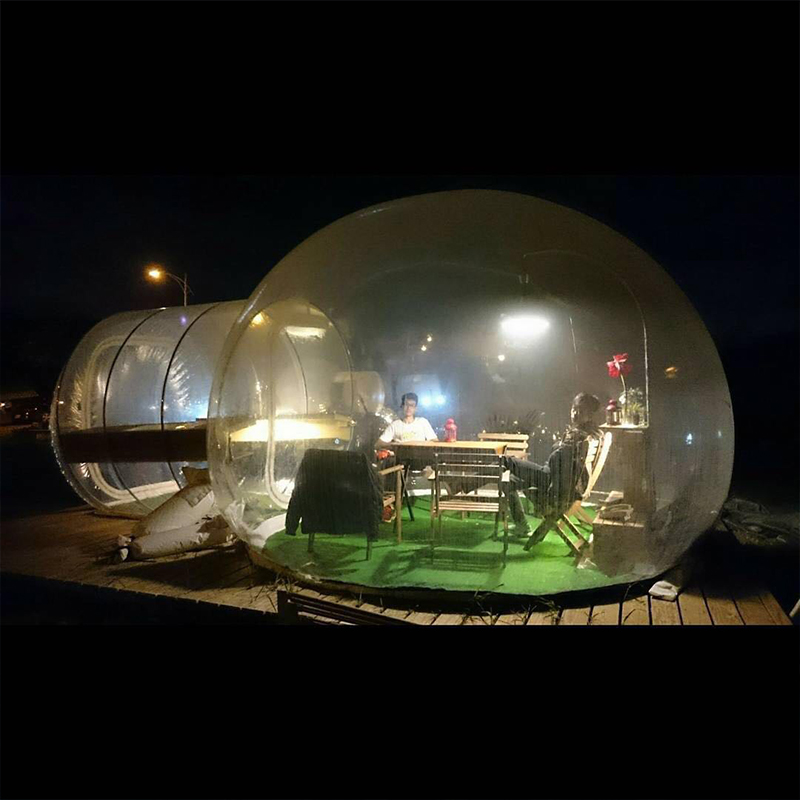 屋外レストラン透明テントキャンプバブルハウス星空ルーム景勝地 - Outdoor Camping Exhibition のレビューと価格