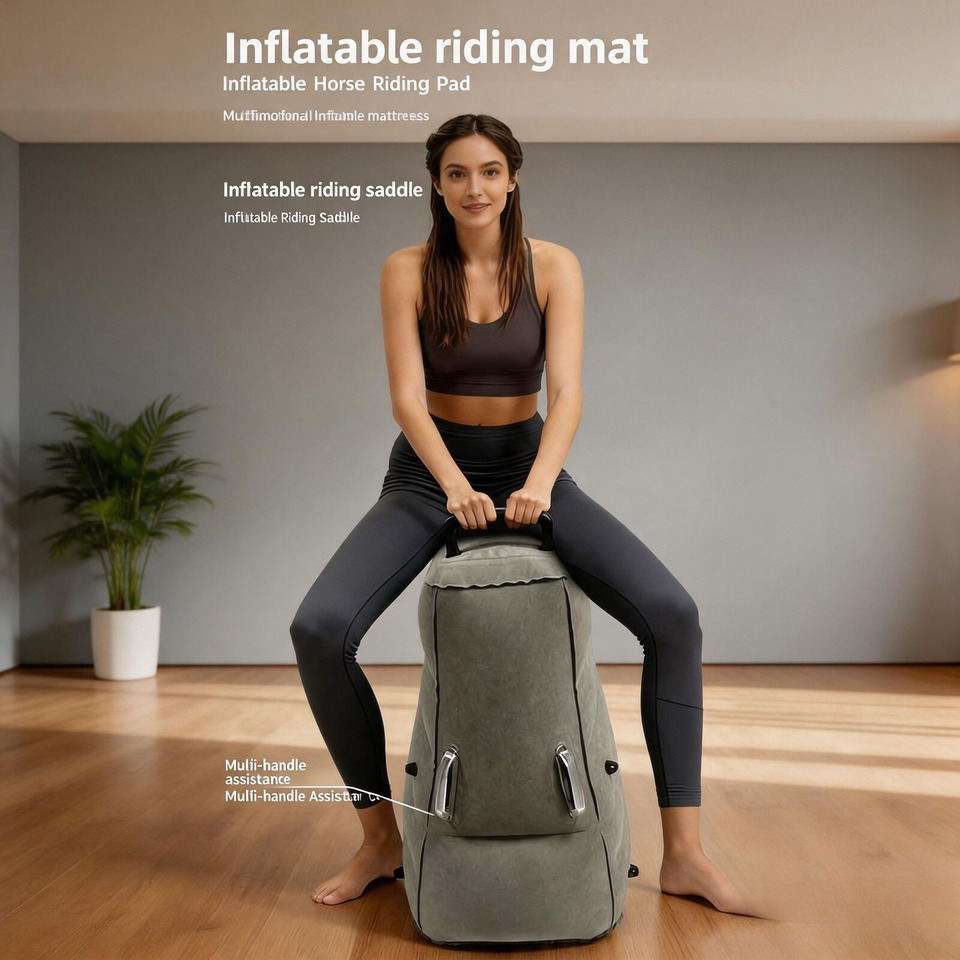 インフレータブルマットレス乗馬パッドアームレスト枕トラベルシ - Inflatable Mattress のレビューと価格