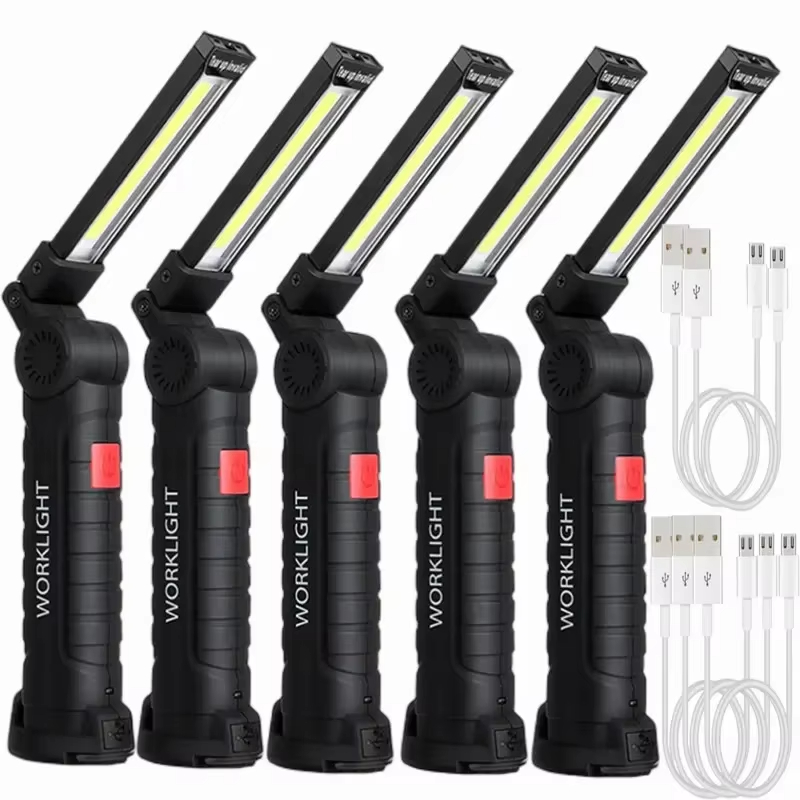 ポータブル COB LED 懐中電灯 USB 充電式ワークラ - Outdoor Camping Lamp のレビューと価格