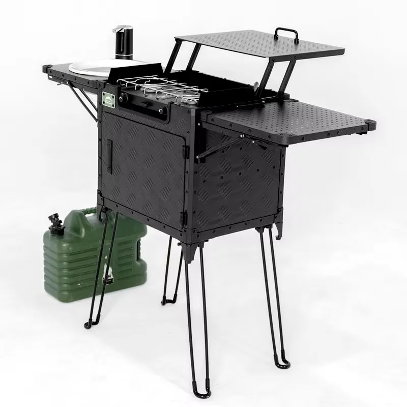 デラックスファミリーキャンプキッチンセットアップ デュアルス - Outdoor Camping Kitchen Setup のレビューと価格