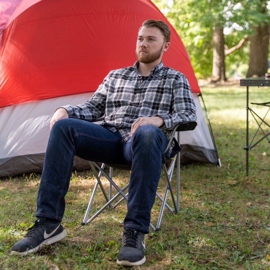 6パック クワッド折りたたみキャンプチェア カップホルダー付 - Camping Quad のレビューと価格