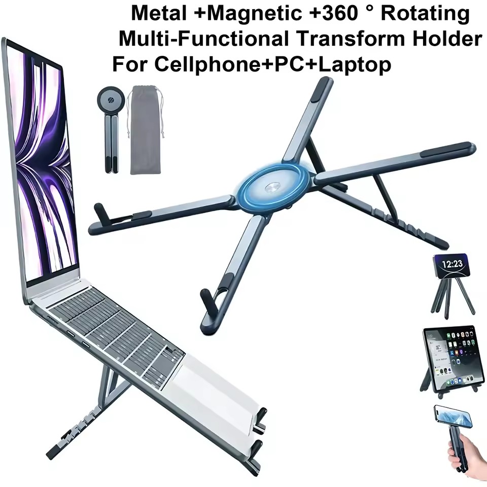 携帯電話用マグネット式ホルダー＆自撮り棒 3-in-1 折り - Outdoor Camping Table のレビューと価格