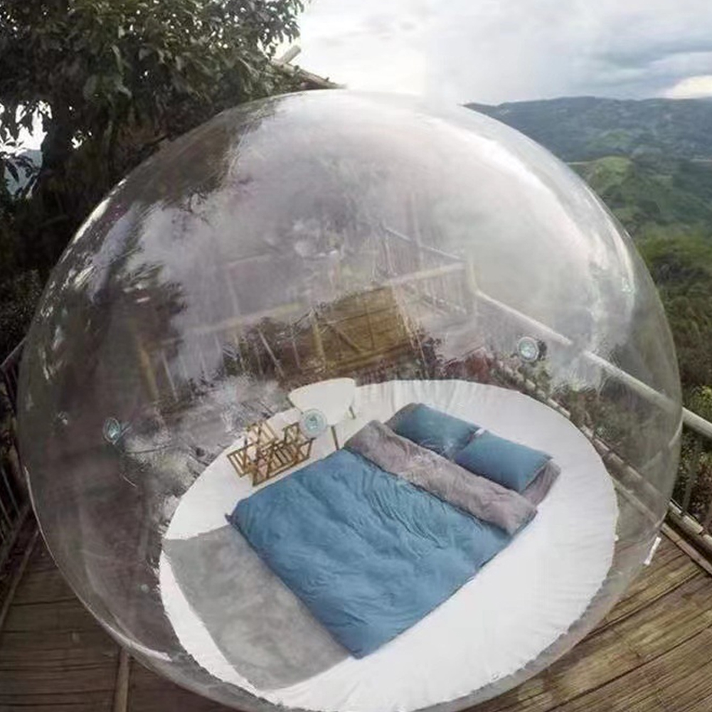 インフレータブルドームバブルテント、防水透明シェルター、屋外 - Outdoor Camping Exhibition のレビューと価格