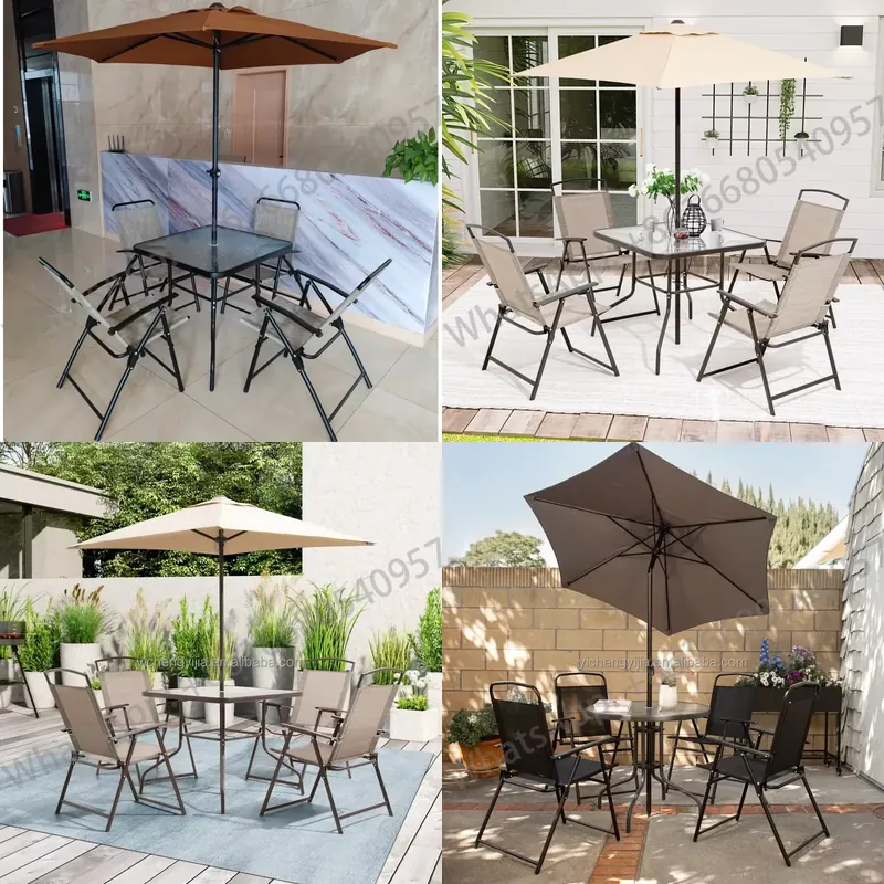 ガーデン屋外コーヒーパティオ家具6～8人用キャンプ折りたたみ - Outdoor Camping Table のレビューと価格