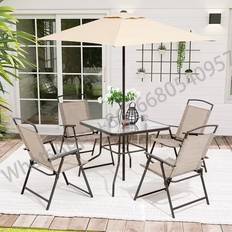 ガーデン屋外コーヒーパティオ家具6～8人用キャンプ折りたたみ - Outdoor Camping Table のレビューと価格