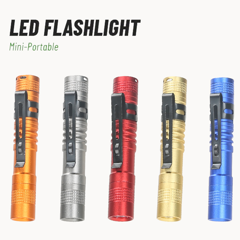ペンクリップ付きポータブルミニLEDペン懐中電灯、ハンドヘル - Outdoor Camping Lamp のレビューと価格