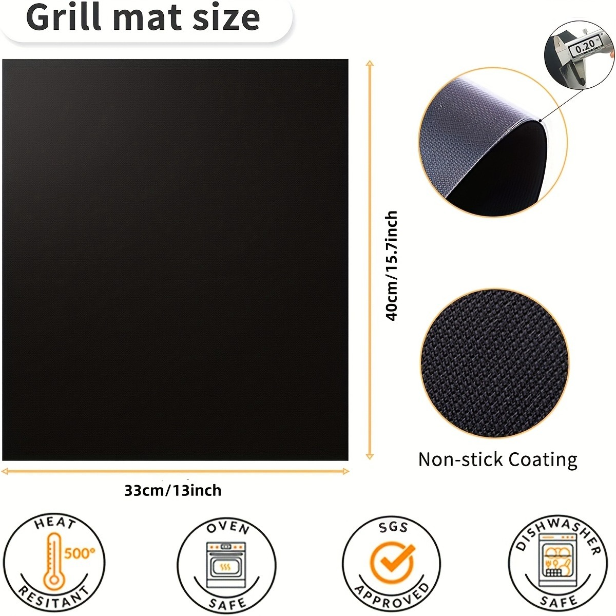 15/20個入りロールアップ式イージーケーンテフロンベーキン - Outdoor Camping Kitchen Setup のレビューと価格