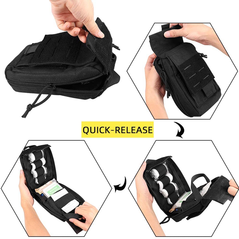 戦術的な応急処置キット,医療バッグ,緊急,キャンプ,EDCポ - First Aid Kit Camping のレビューと価格