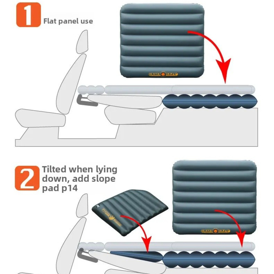 車用インフレータブルベッド トランクブースタークッション付き - Inflatable Mattress のレビューと価格