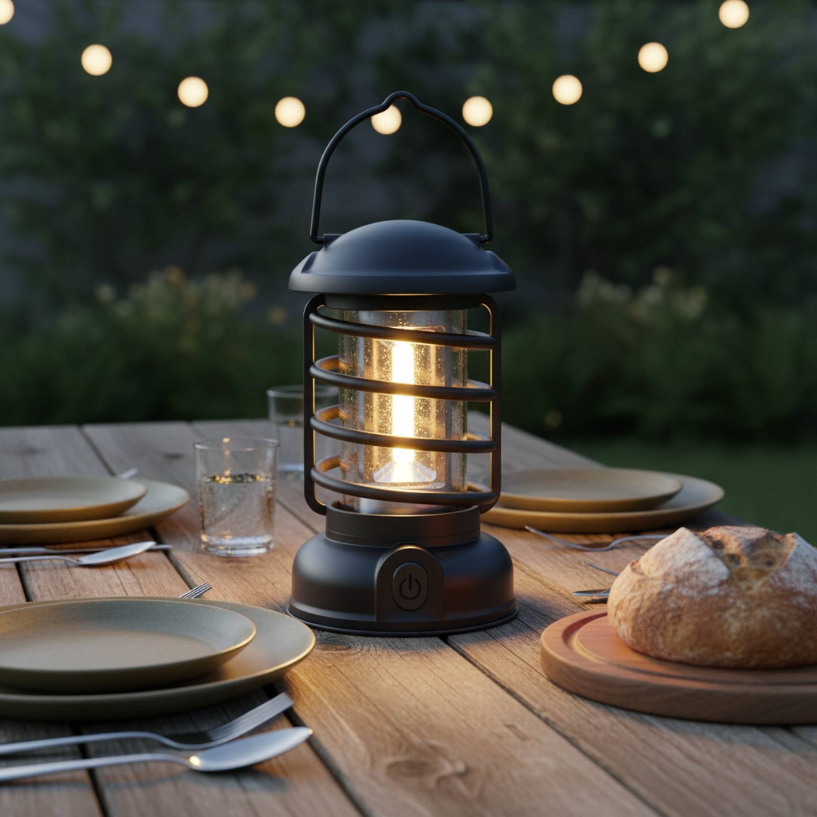 レトロキャンプランタン双方向電源ヴィンテージデザイン発光コン - Outdoor Camping Lamp のレビューと価格