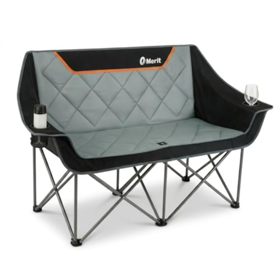 特大サイズの完全パッド入りキャンプチェア、屋外芝生スポーツイ - Camping Quad のレビューと価格