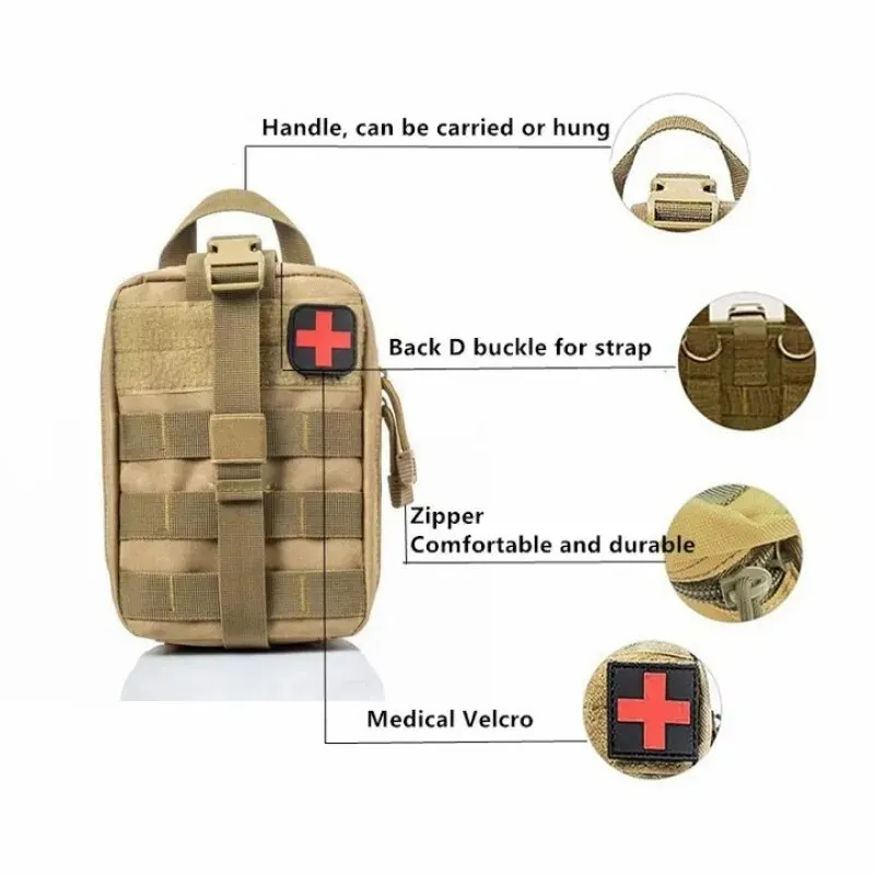 戦術的な応急処置キット医療バッグ緊急屋外狩猟車キャンプモール - First Aid Kit Camping のレビューと価格