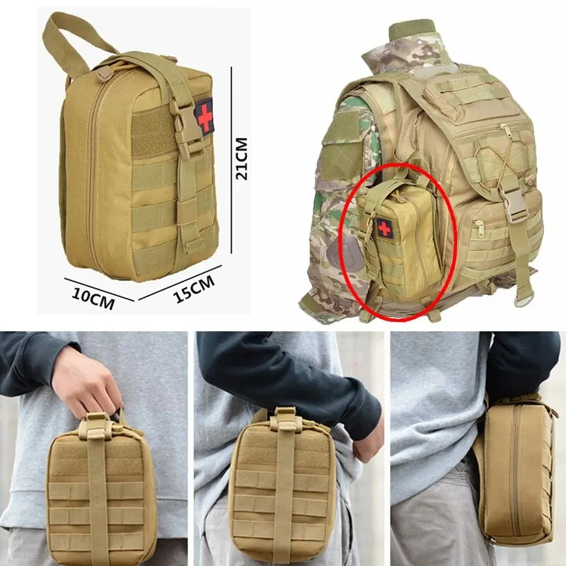 戦術的な応急処置キット医療バッグ緊急屋外狩猟車キャンプモール - First Aid Kit Camping のレビューと価格