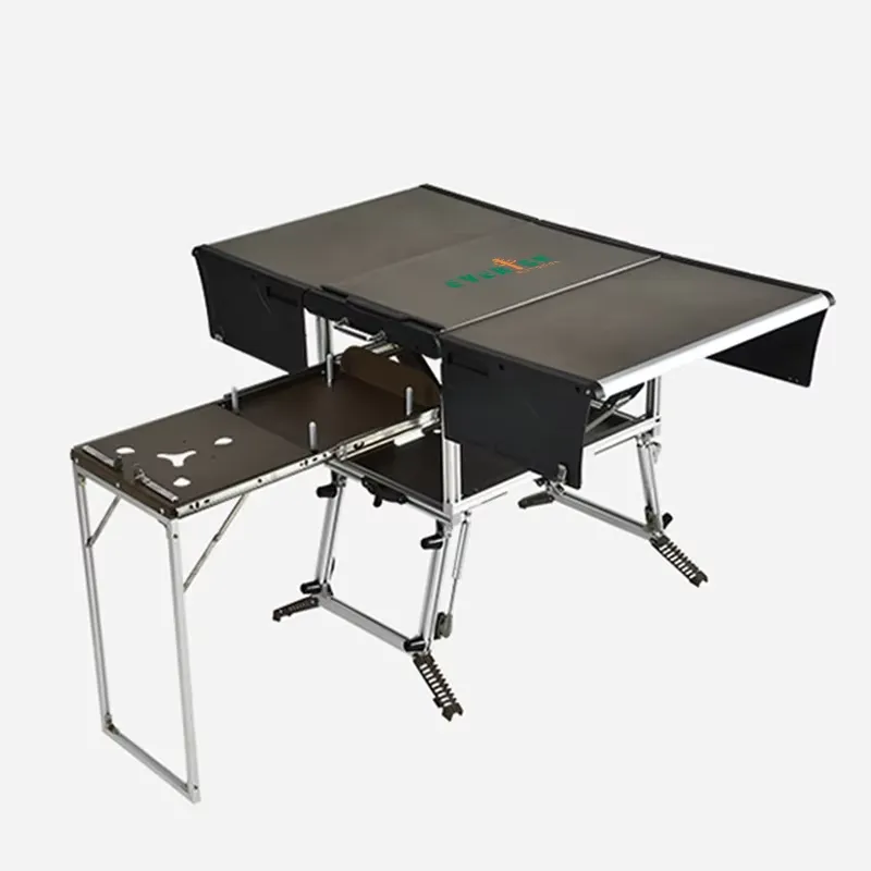 便利なキャンプキッチンボックスでアウトドアキッチンを設置し、 - Outdoor Camping Kitchen Setup のレビューと価格