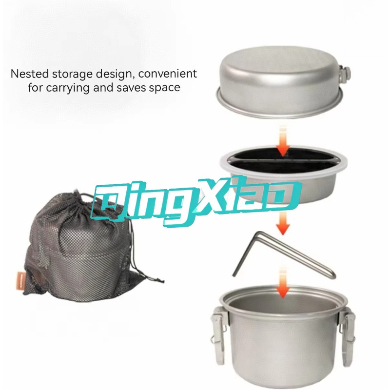 屋外用304ステンレス鋼多機能キャンプ調理器具鍋、蒸し、揚げ - Cooking Outdoor Camping のレビューと価格