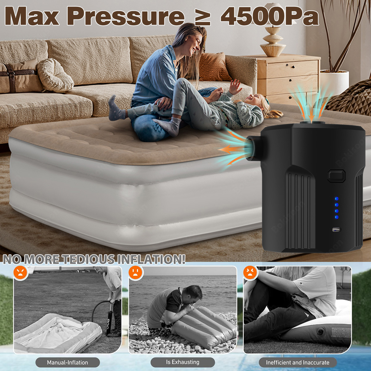 屋外キャンプ、エアマットレスベッド、ボート、クッション、ソフ - Inflatable Mattress のレビューと価格