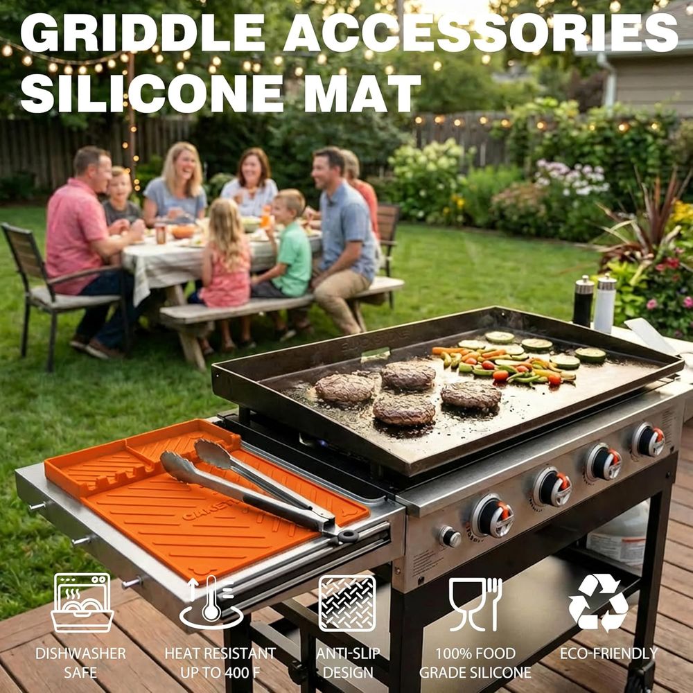 シリコン製グリルマットまたはグリドルアクセサリー、調理キッチ - Cooking Outdoor Camping のレビューと価格