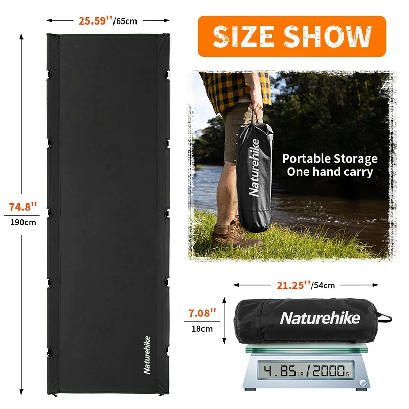 Naturehike XJC05 キャンプ折りたたみベッド超 - Outdoor Camping Cot のレビューと価格