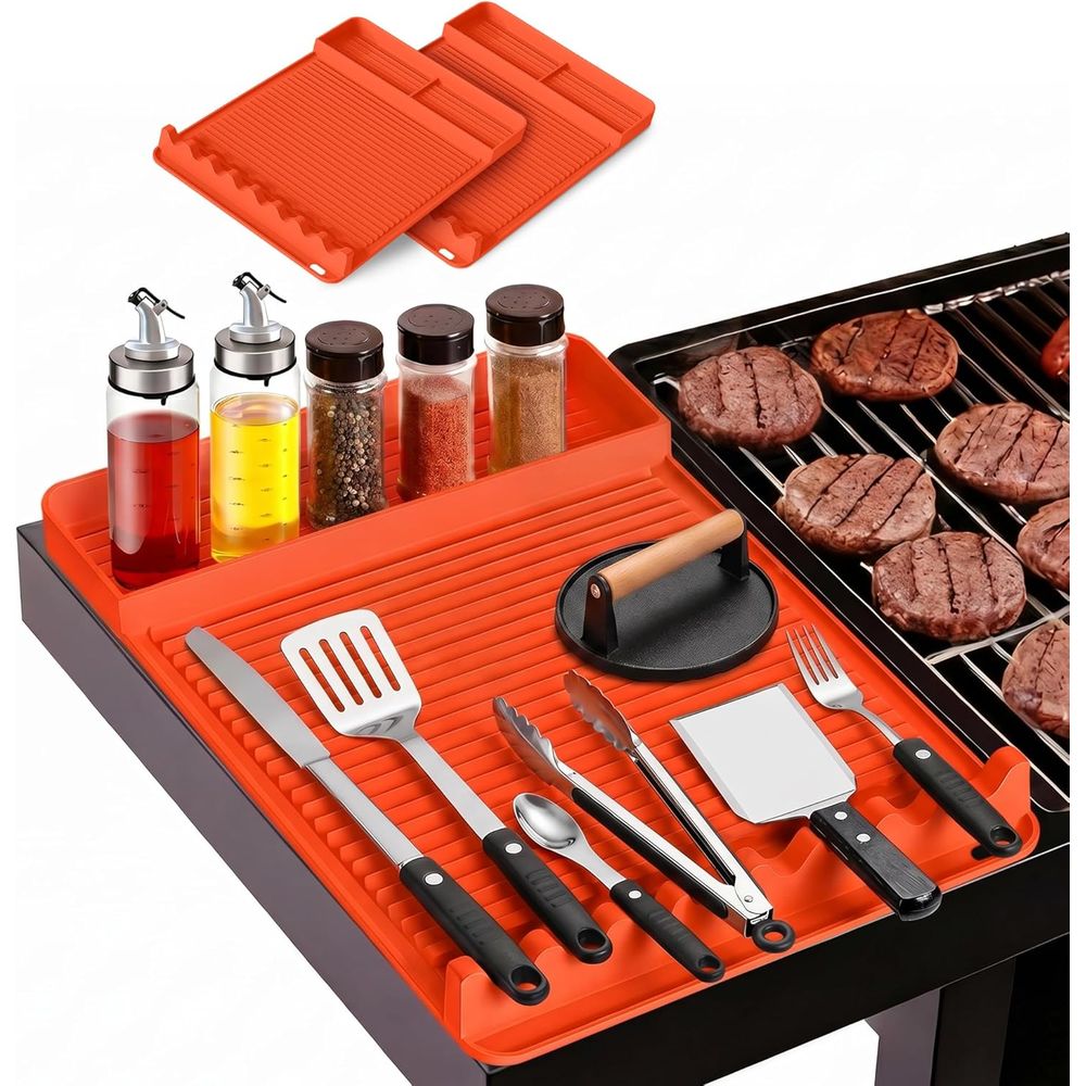 耐熱シリコングリルマット - 16x11.5インチ 滑り止め - Cooking Outdoor Camping のレビューと価格