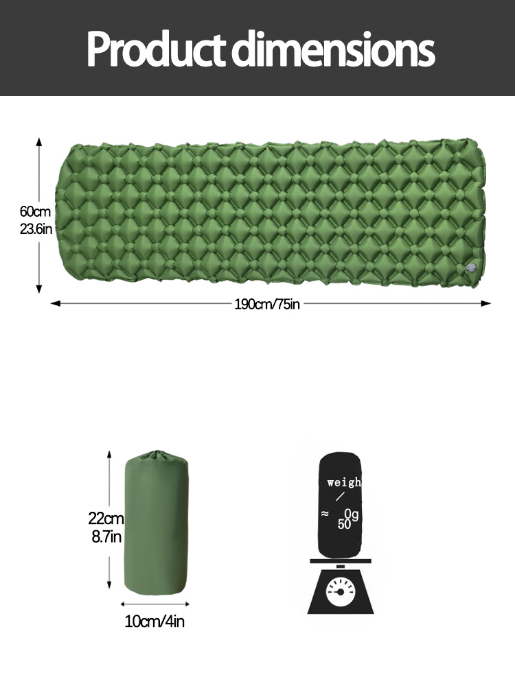 キャンプ用インフレータブルマットレス テント用折りたたみキャ - Inflatable Mattress のレビューと価格
